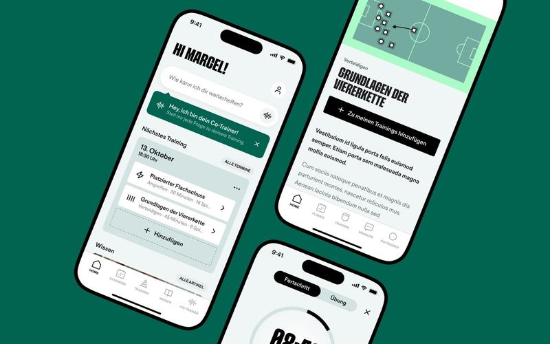 CoachPlus App – weitere Ansichten für Trainer:innen